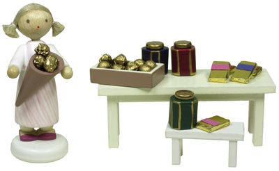 Flade Schokoladenverkäuferin  (Flade 5511) Marktstand: Schokoladenverkäuferin